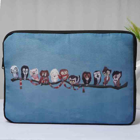 Owl Printed Laptop Sleeve/Cover 15 inch